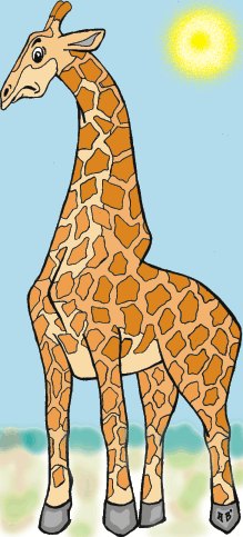 рисунок жирафа