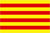 распечатать и раскрасить флаг Каталонии