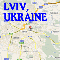 карта месторасположения Львова